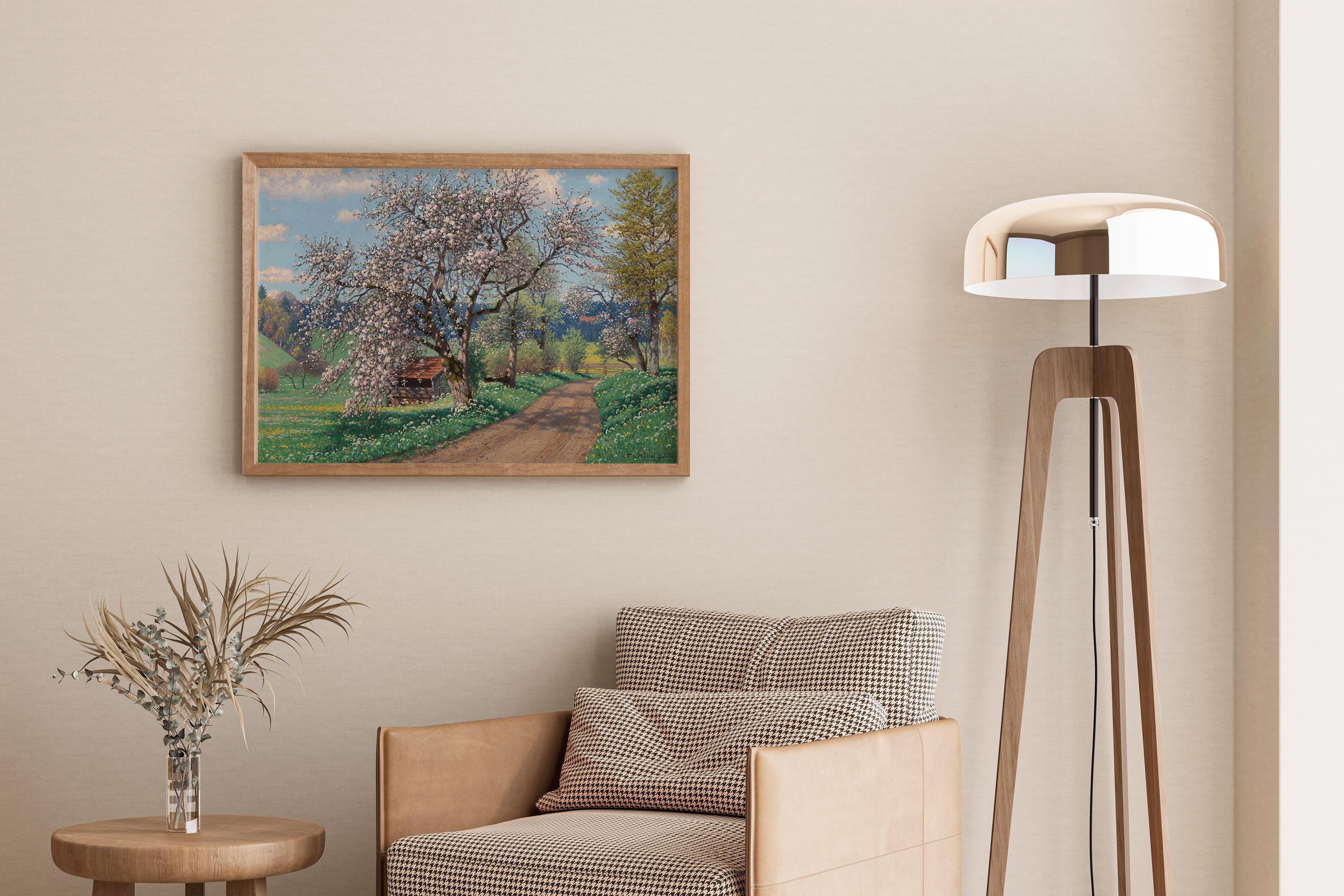 Fritz M√ºller-Landeck Spring Day Print: German Countryside Art