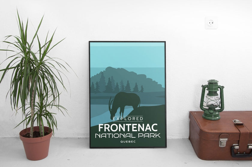 Frontenac National Park 'Explored' Poster, Canada Parks