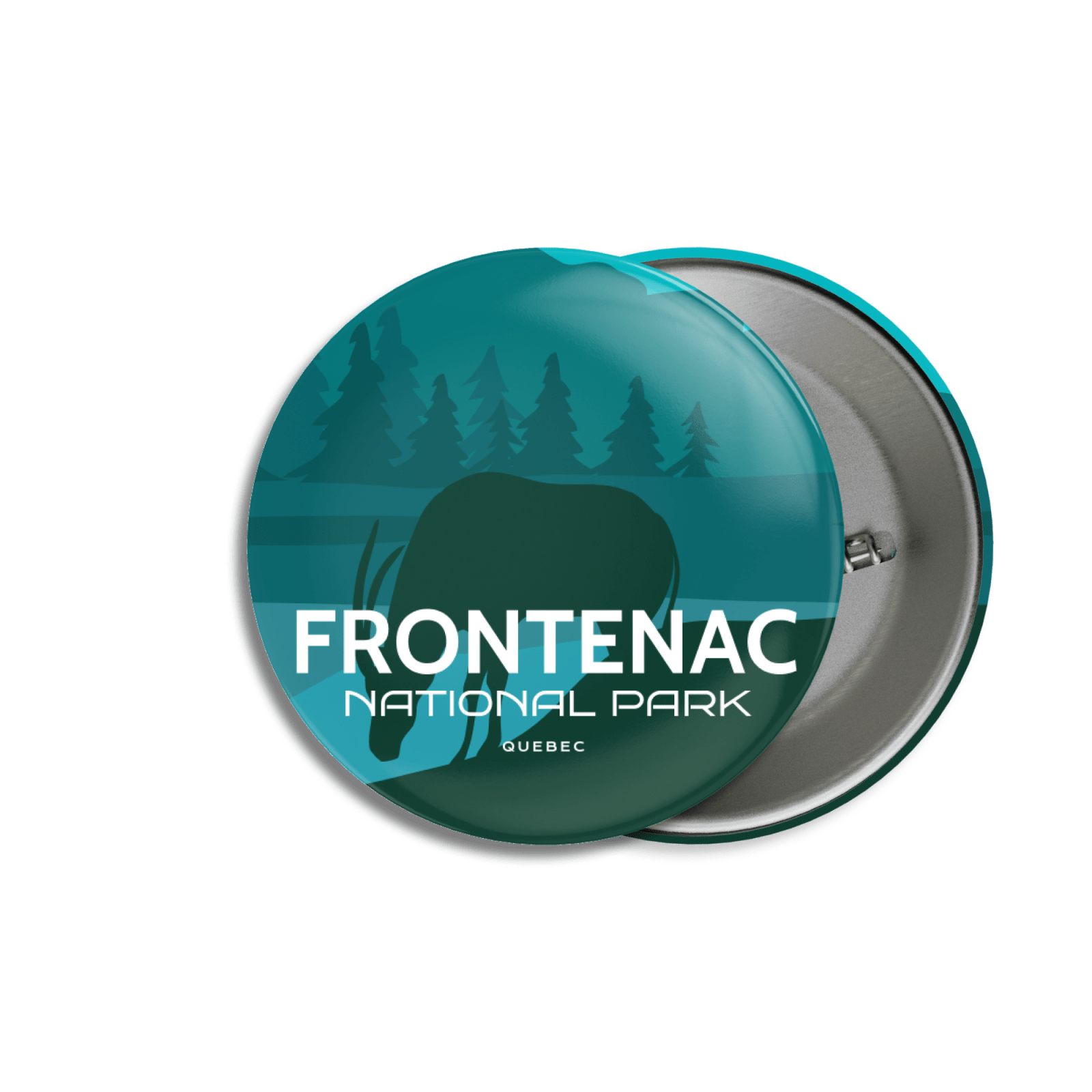 Frontenac National Park of Quebec Pinback Button, Canada Parks