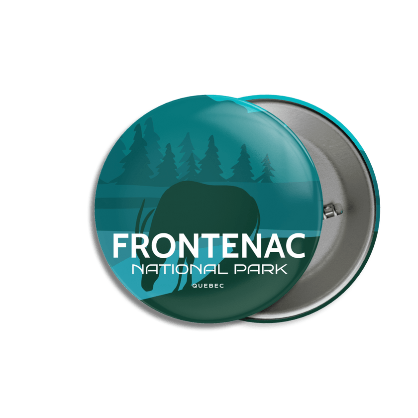 Frontenac National Park of Quebec Pinback Button, Canada Parks