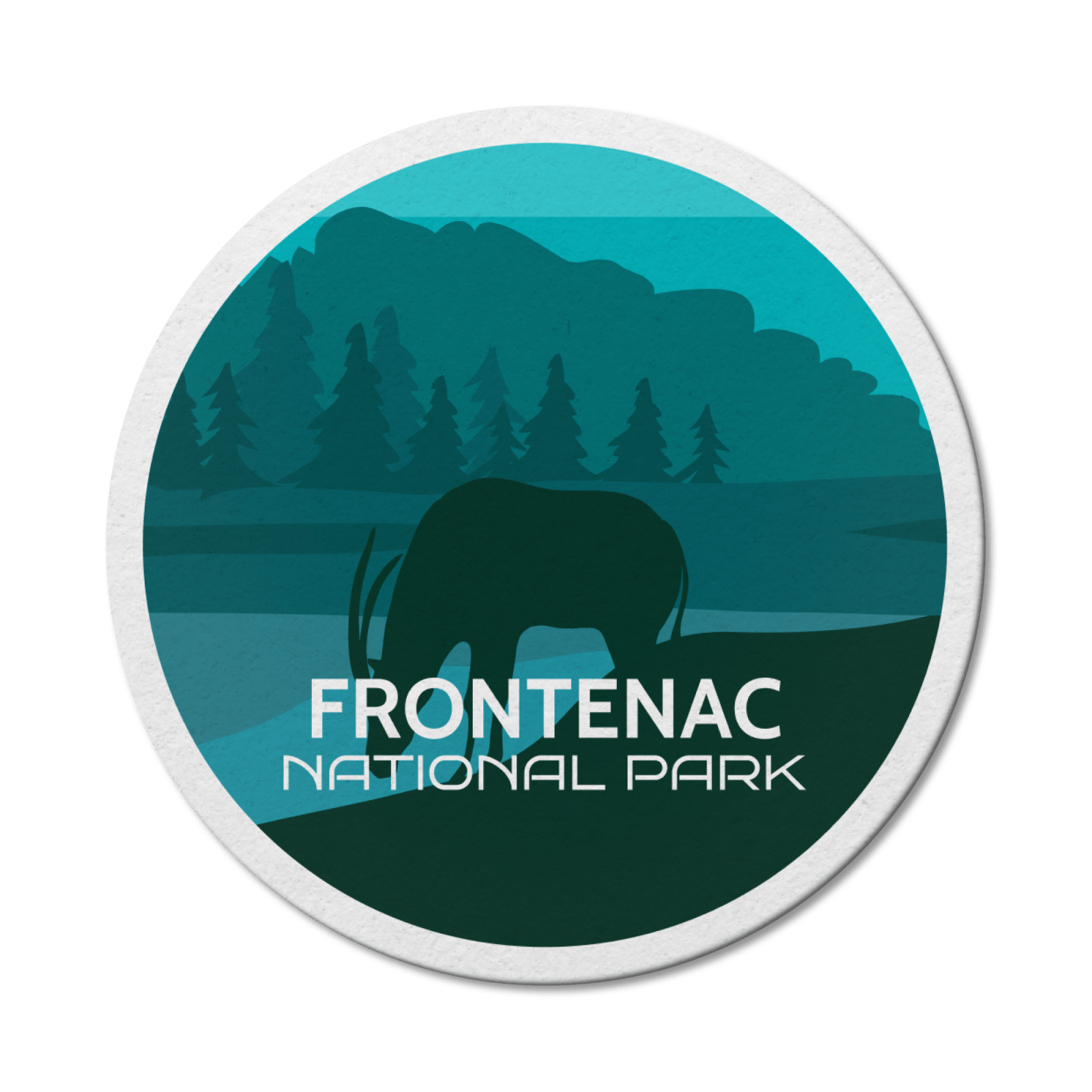 Frontenac Quebec National Park Waterproof Vinyl Sticker, Canada Parks