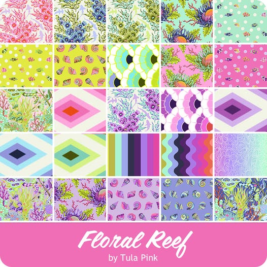Tula Pink - Floral Reef - 2.5