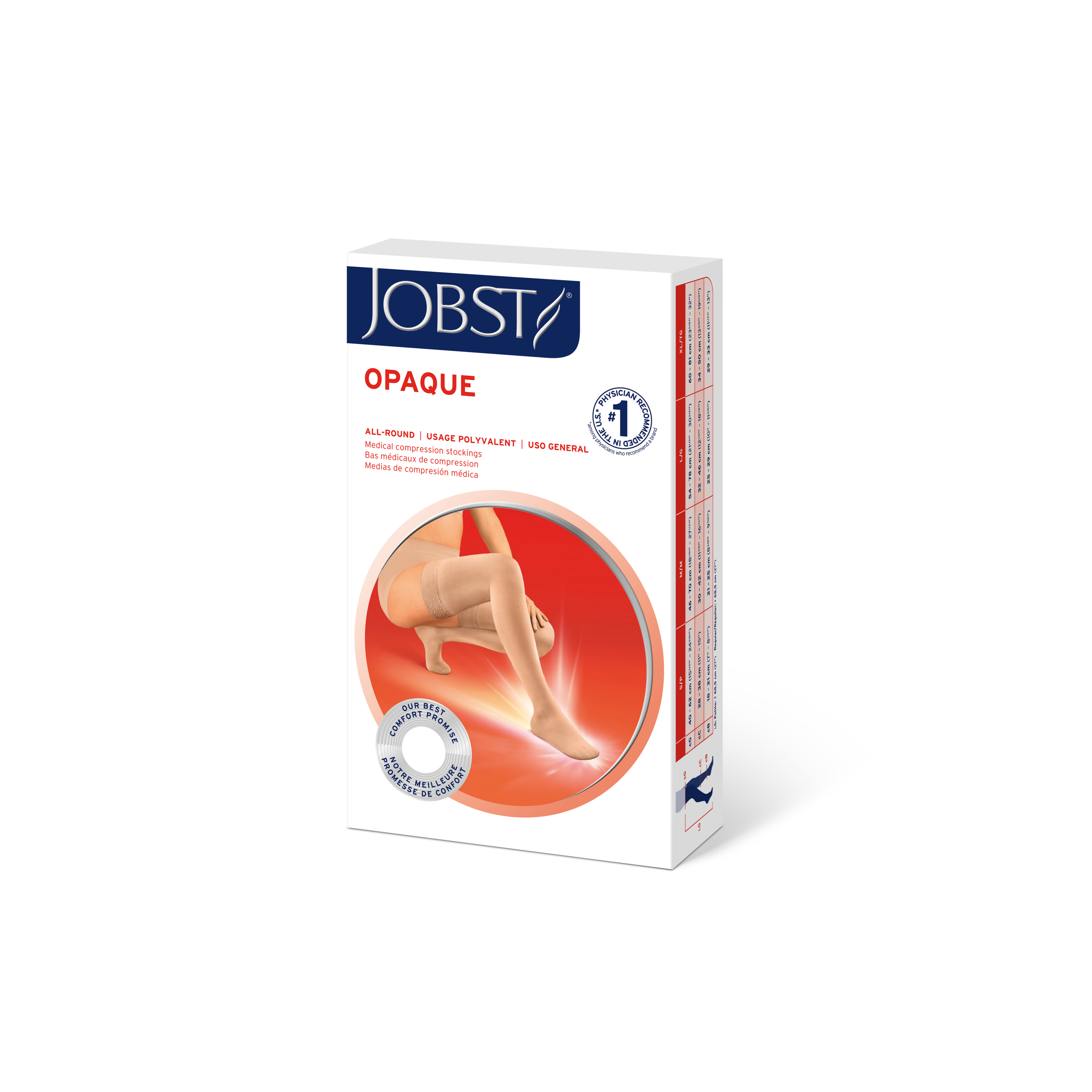 JOBST Opaque 15-20 mmHg Thigh High