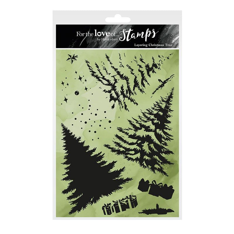 For the Love of Stamps - Layering Christmas Tree