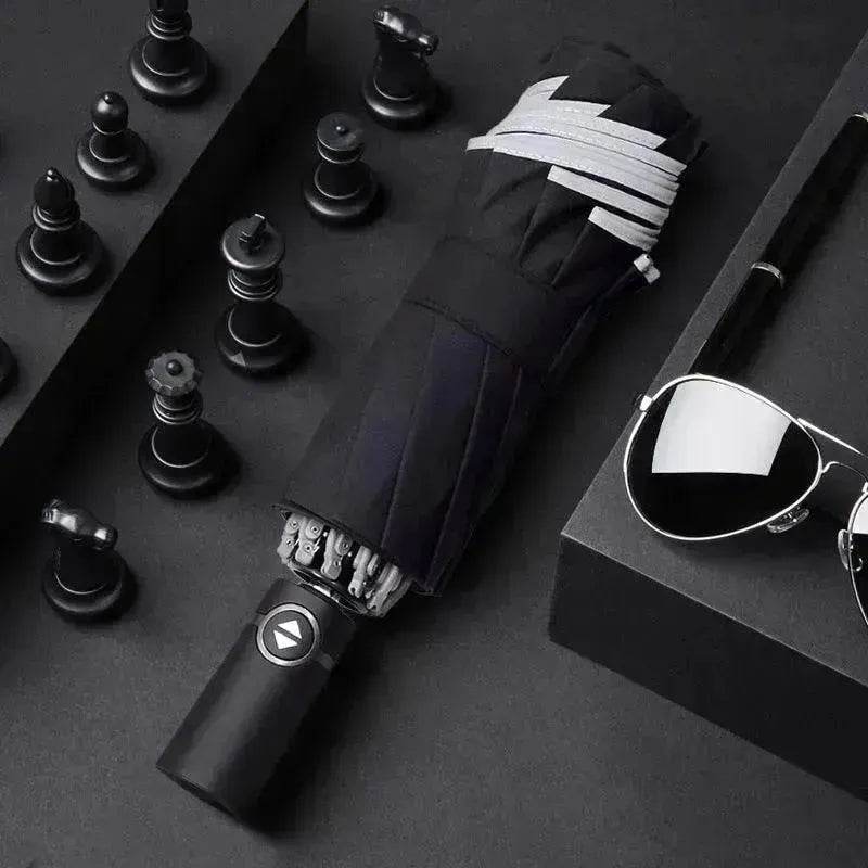 Full Automatic Reverse Umbrella Men'S Business Reflective Cloth Car Umbrella