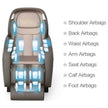 CH4000 Full Body 4D Massage Chair &ndash; Ultra-Long Curved Rails, Airbag System & Bluetooth App Control for Home Wellness in Canada