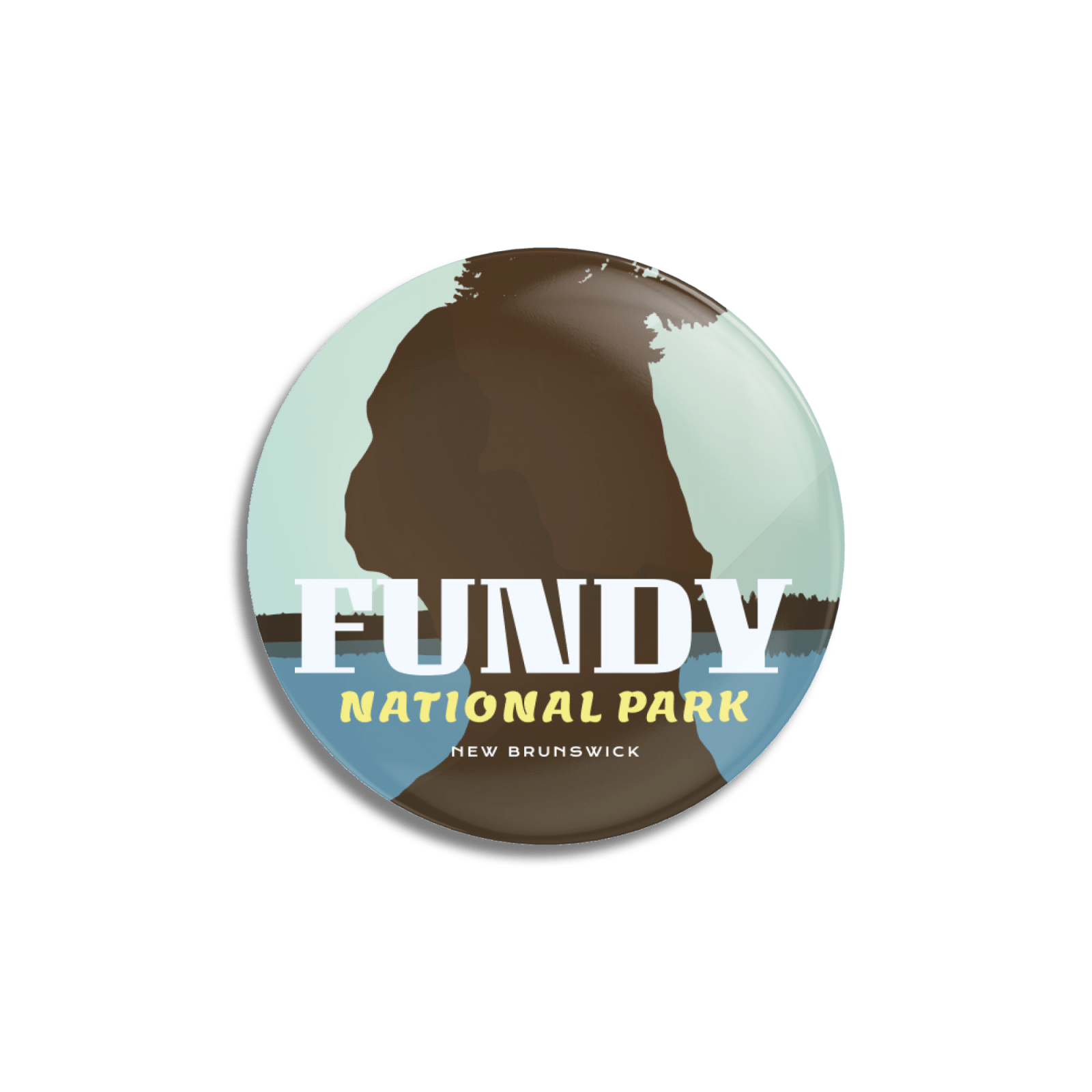 Fundy National Park of Canada Pinback Button, Canada Parks