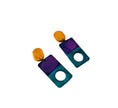 Funky Statement Necklace with Bold Colorful Geometric Style