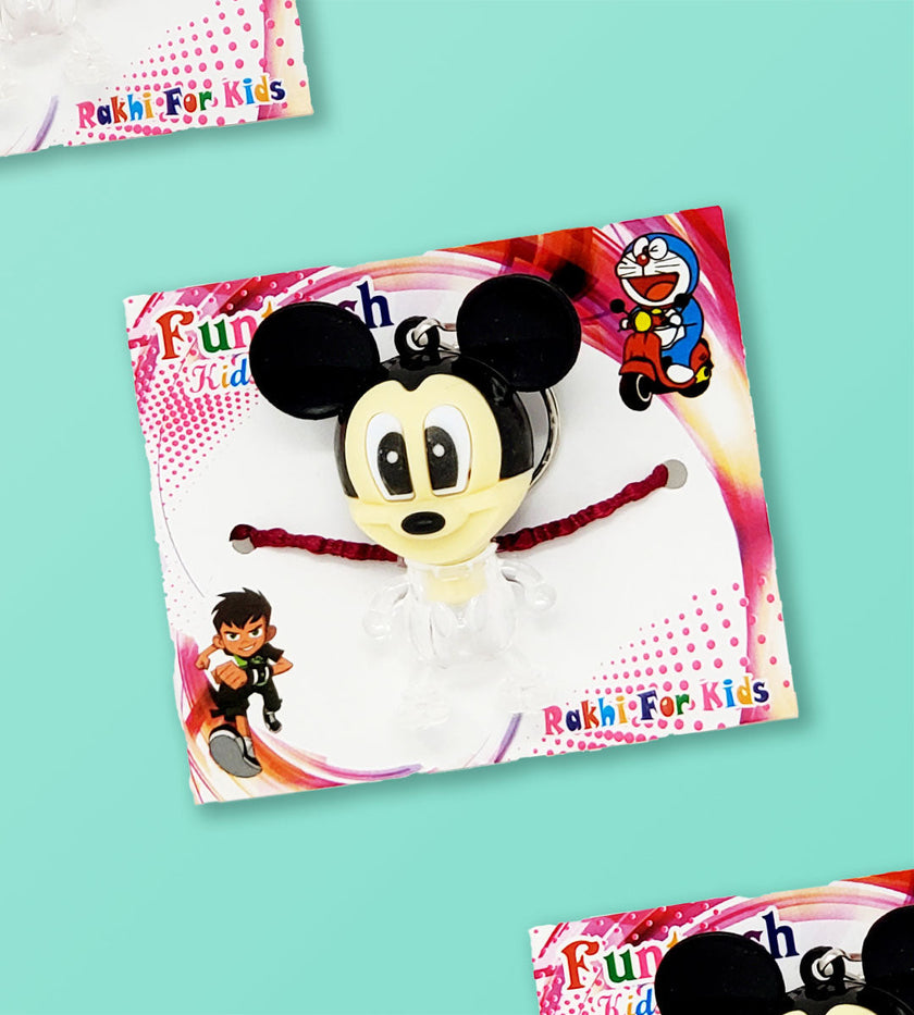 Funtoosh Mickey Mouse Black Children's Rakhi