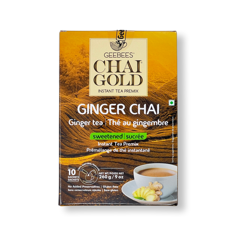 GeeBees Chai Gold Ginger Chai Sweetened 220g