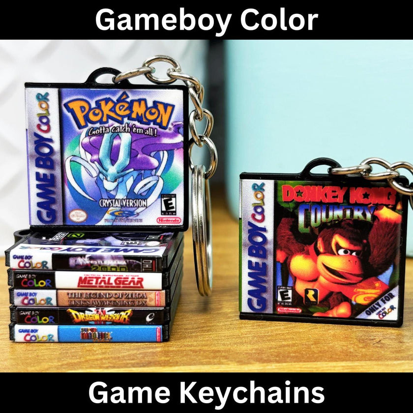 Gameboy Color Game Case Keychains