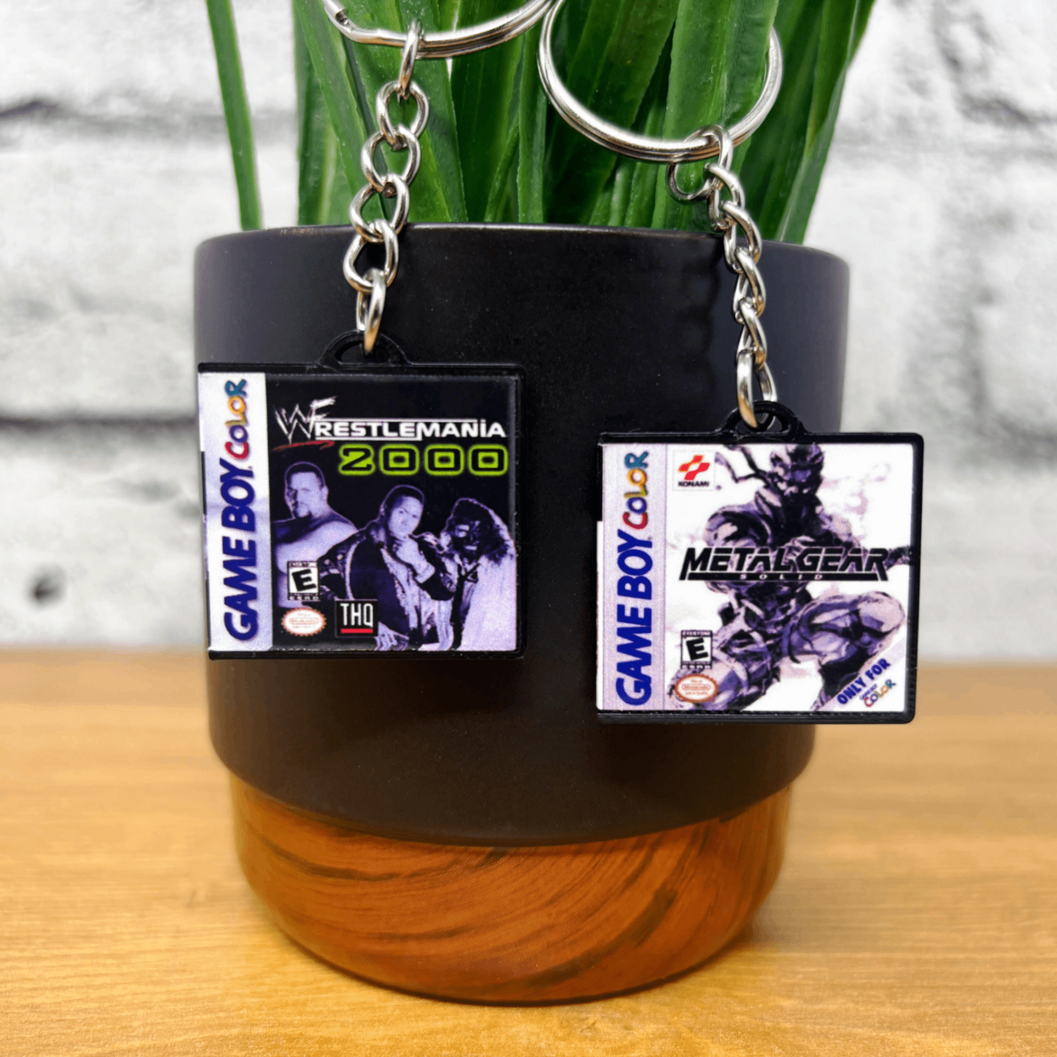 Gameboy Color Game Case Keychains