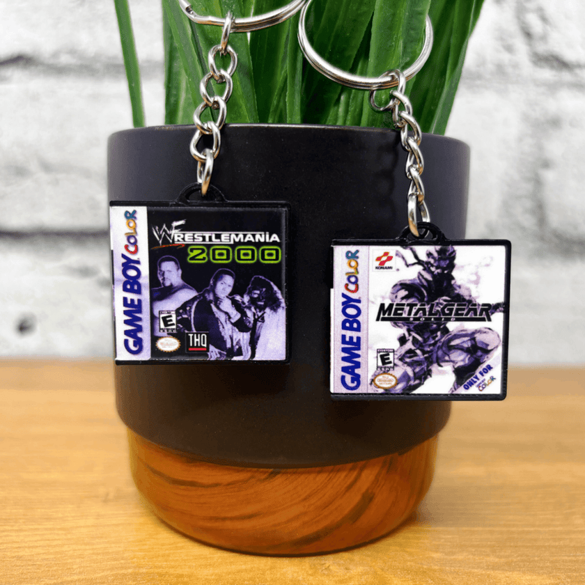 Gameboy Color Game Case Keychains