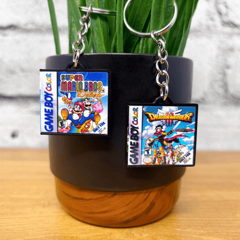 Gameboy Color Game Case Keychains