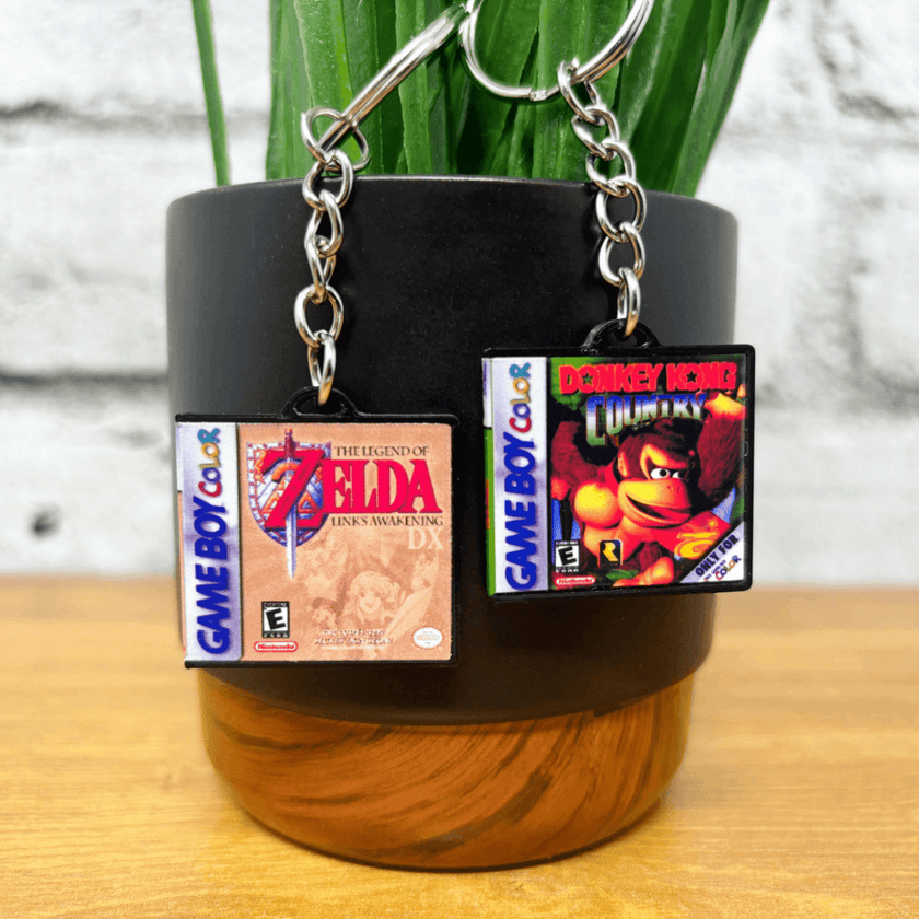 Gameboy Color Game Case Keychains