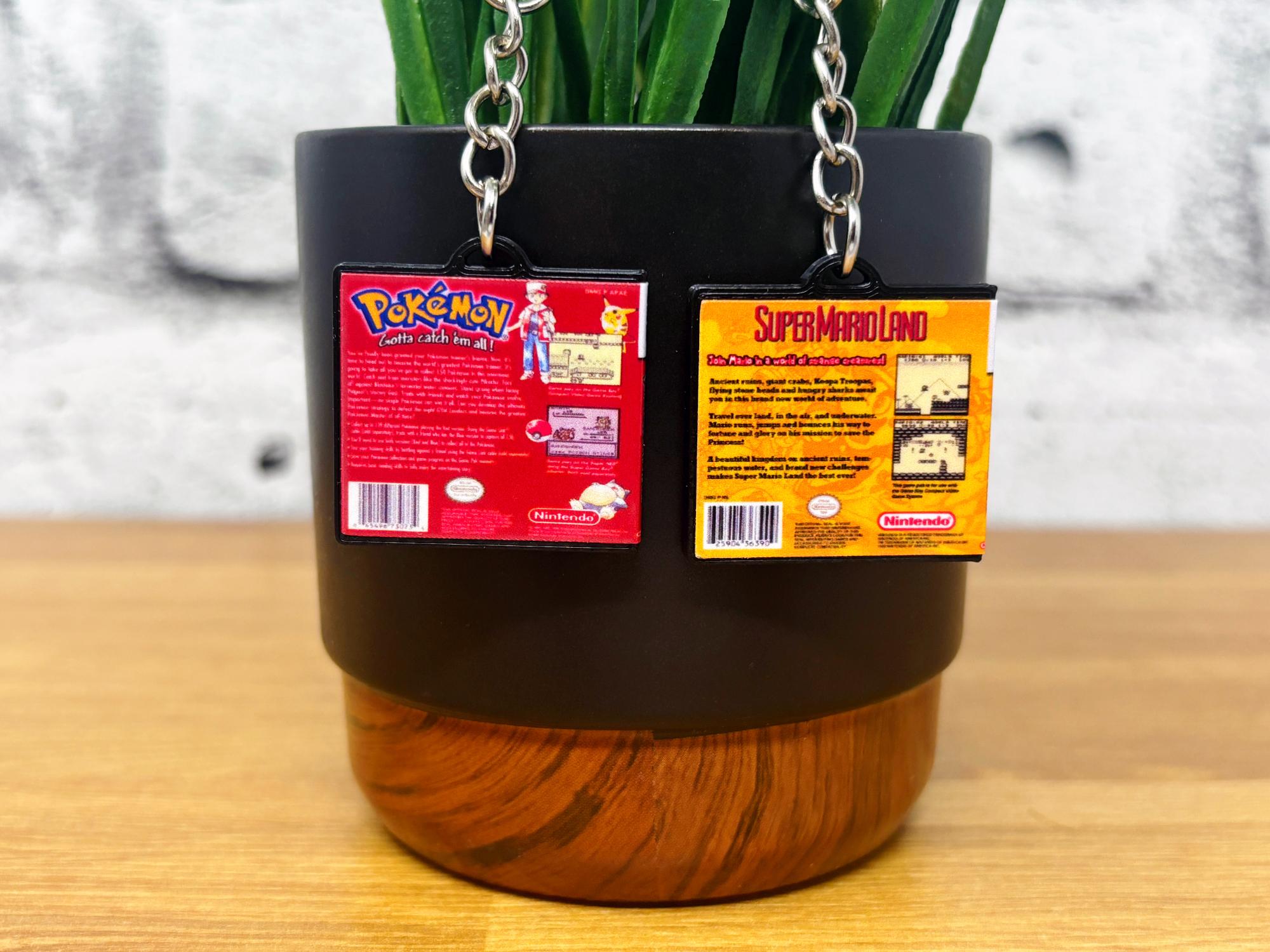 Gameboy Game Case Keychains