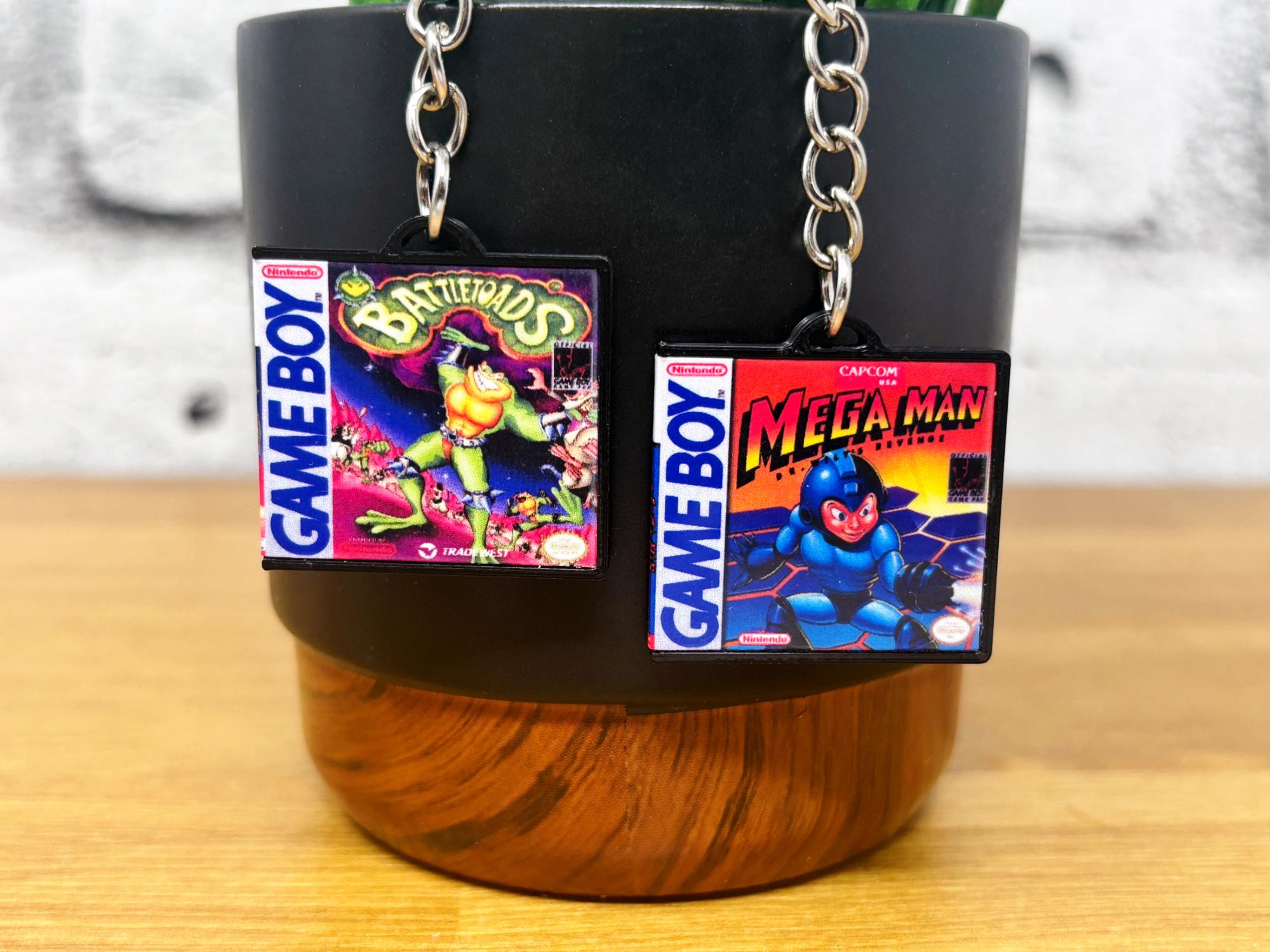 Gameboy Game Case Keychains