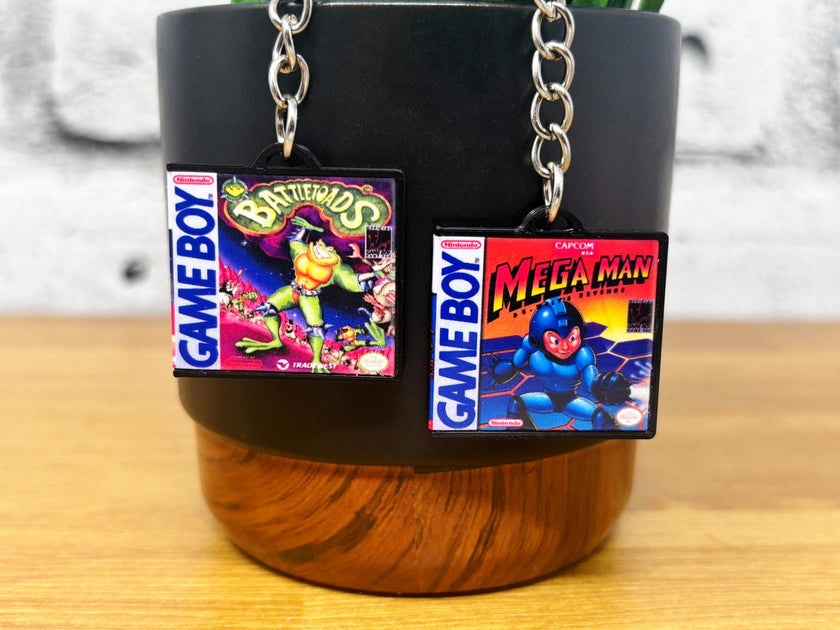 Gameboy Game Case Keychains