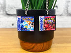 Gameboy Game Case Keychains