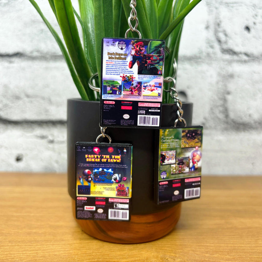 Gamecube Game Case Keychains