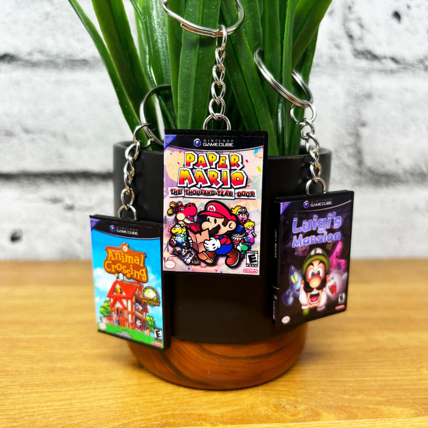 Gamecube Game Case Keychains