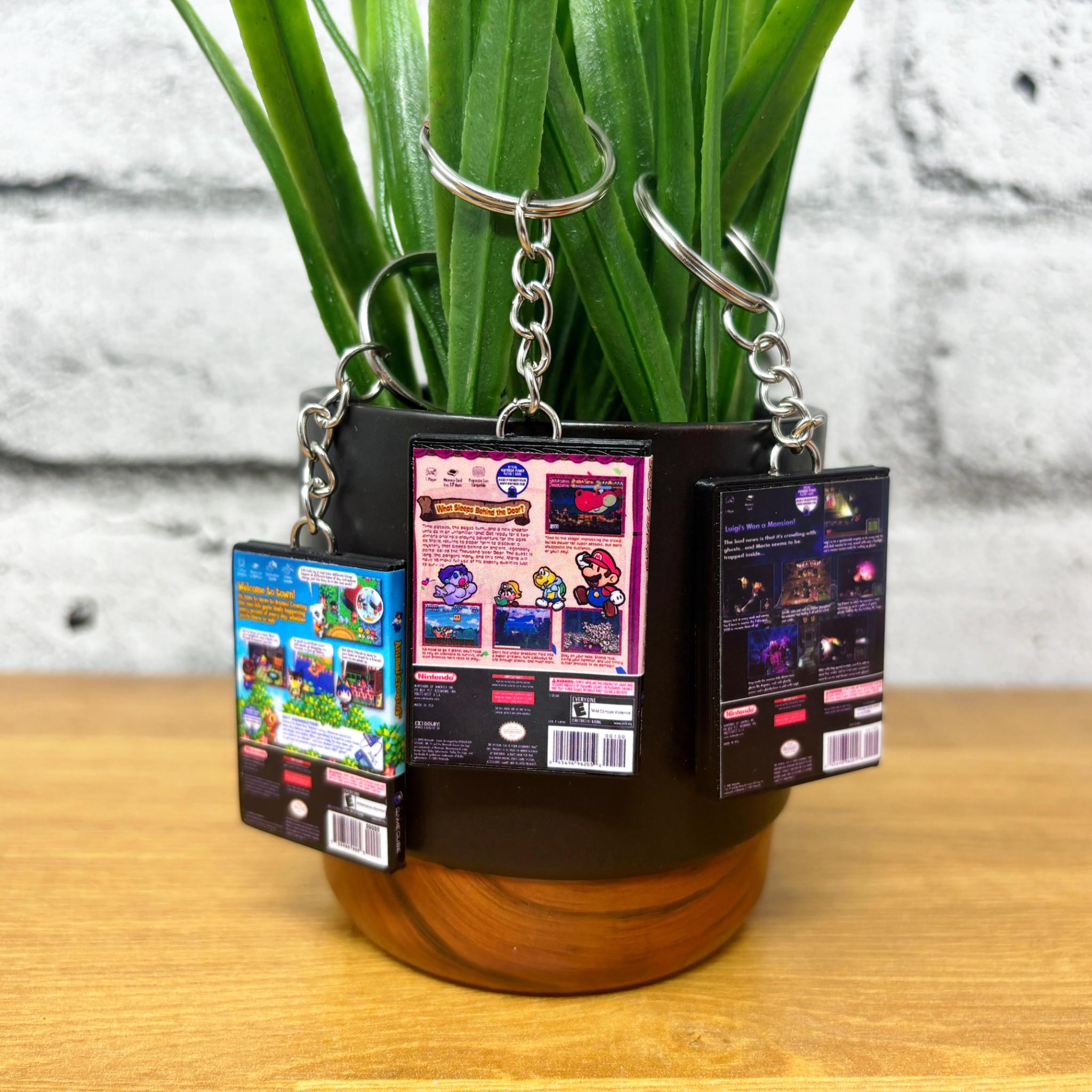 Gamecube Game Case Keychains