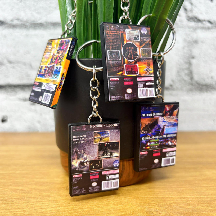 Gamecube Game Case Keychains