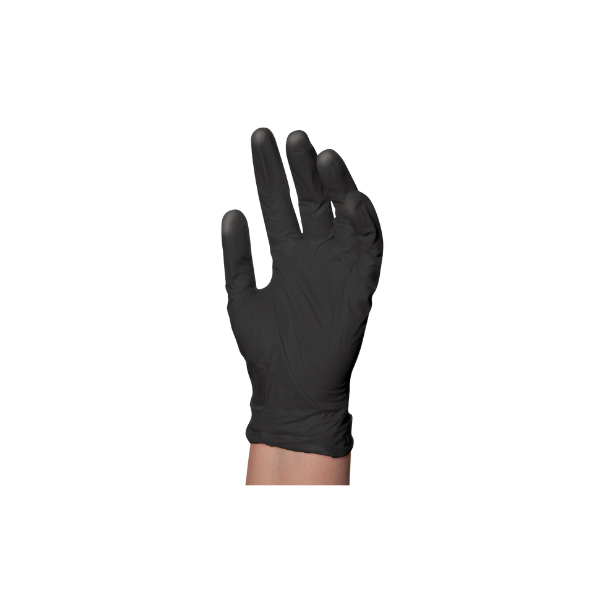 Gants en latex noirs réutilisable (10)