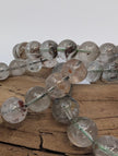 Garden Quartz Bracelet — 7–11mm (Lodolite / Scenic Quartz)