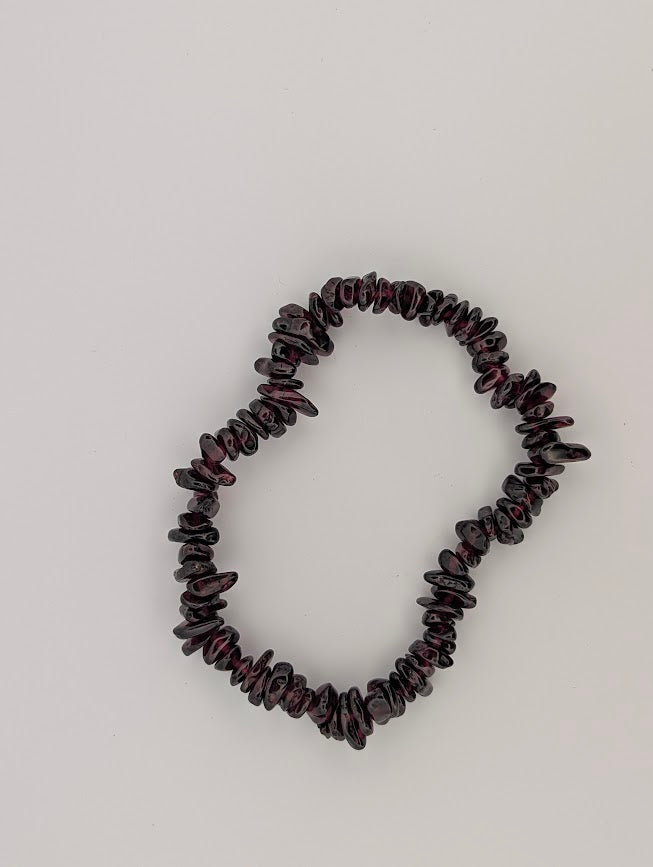 Garnet Bracelet — 6mm, 8mm Round or Chip
