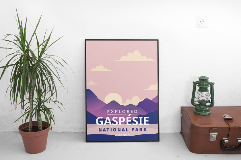 Gaspesie National Park 'Explored' Poster, Canada Parks