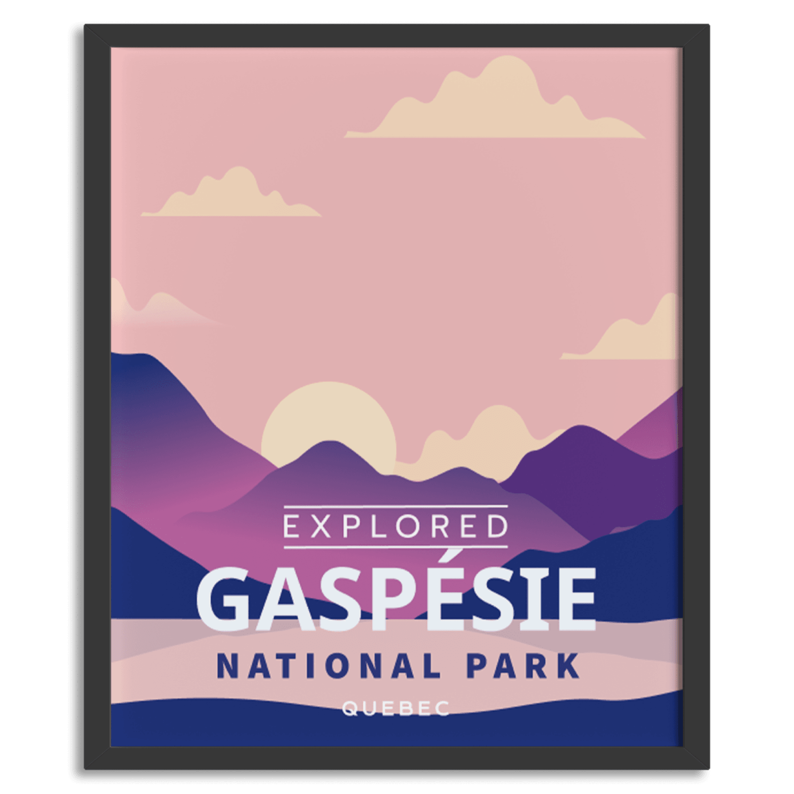Gaspesie National Park 'Explored' Poster, Canada Parks