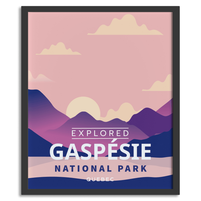 Gaspesie National Park 'Explored' Poster, Canada Parks