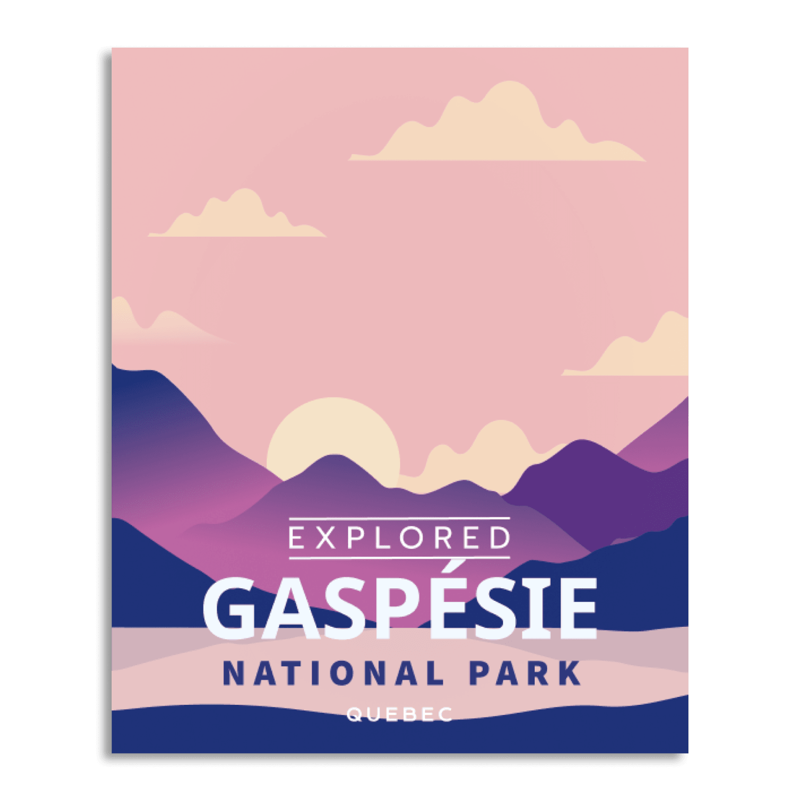 Gaspesie National Park 'Explored' Poster, Canada Parks