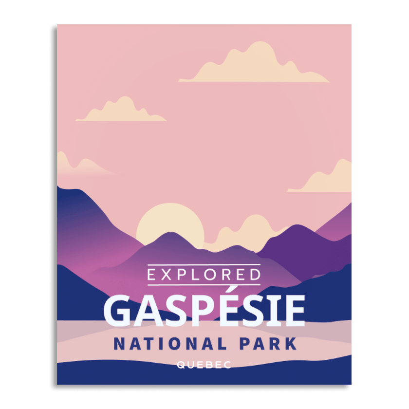 Gaspesie National Park 'Explored' Poster, Canada Parks