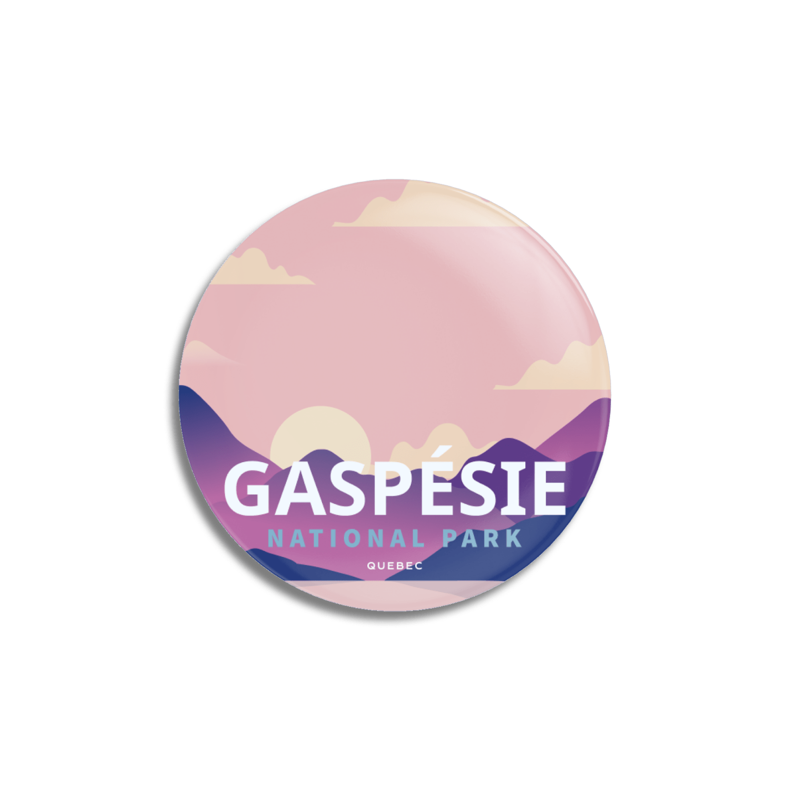 Gaspesie National Park of Quebec Pinback Button, Canada Parks