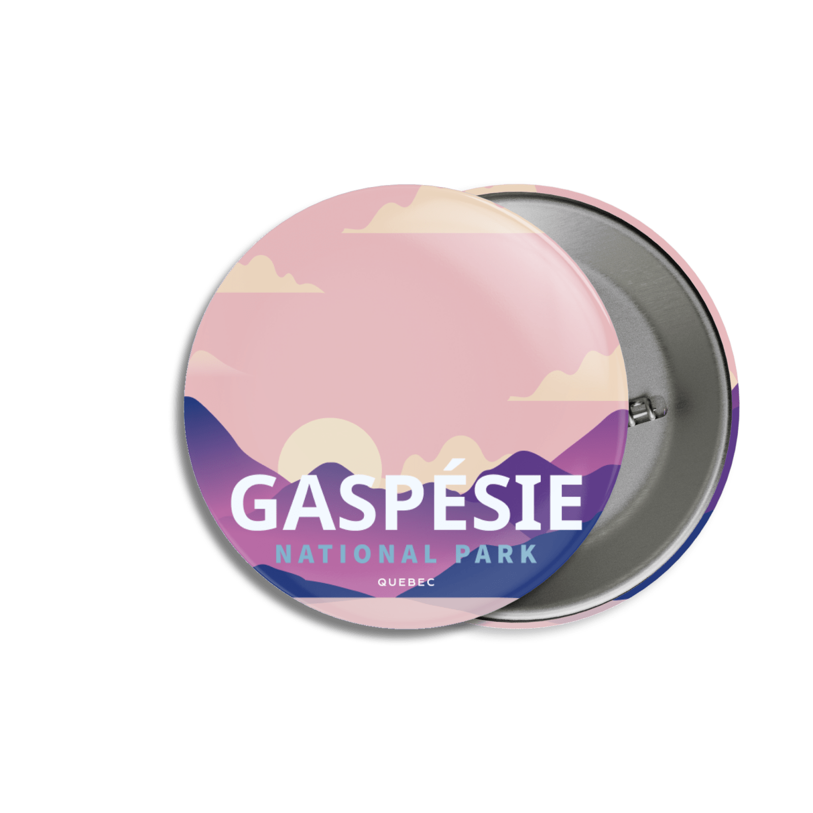 Gaspesie National Park of Quebec Pinback Button, Canada Parks
