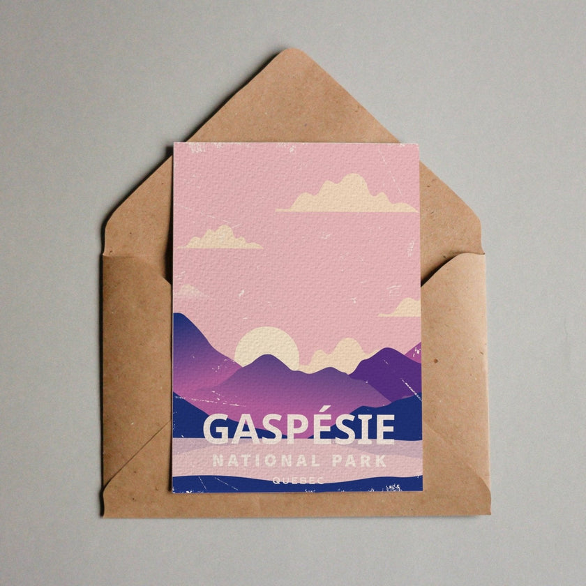 Gaspesie Quebec National Park Postcard, Canada Parks