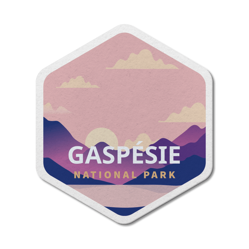 Gaspesie Quebec National Park Waterproof Vinyl Sticker, Canada Parks