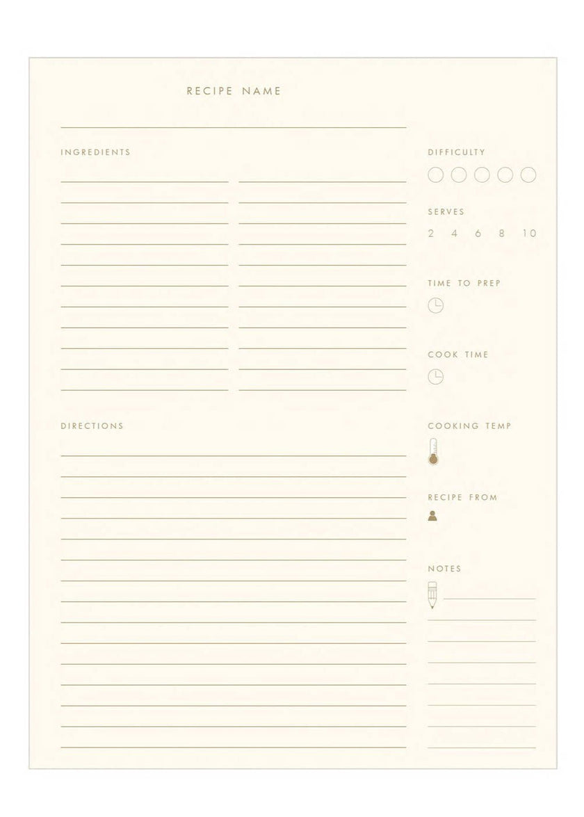 Gathered Recipes – Keepsake Recipe Book