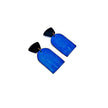 Bold Two-Tone Geometric Earrings, Post or Clip On – 