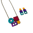 Geometric Jewelry Set with Bold Colors