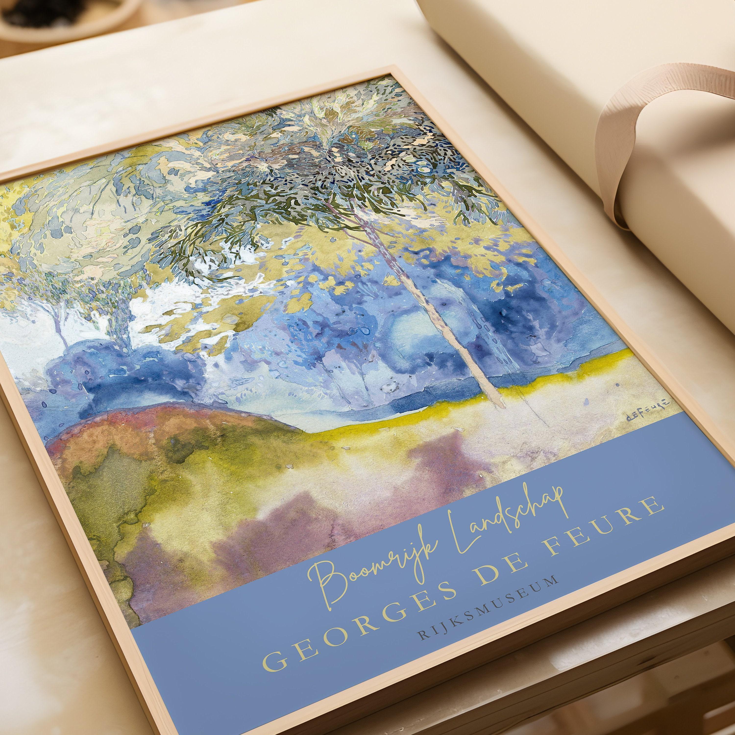 Georges de Feure - Boomrijk Landschap (Treerich Landscape) | Classic Impressionist Painting (available handframed or unframed)