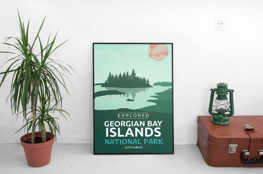 Georgian Bay Islands National Park 'Explored' Poster, Canada Parks