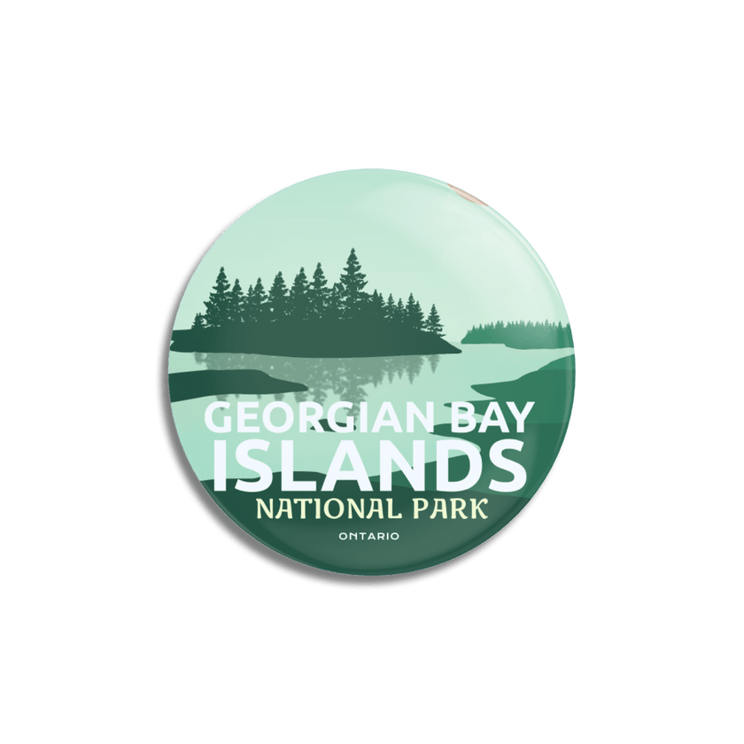 Georgian Bay Islands National Park of Canada Pinback Button, Canada Parks