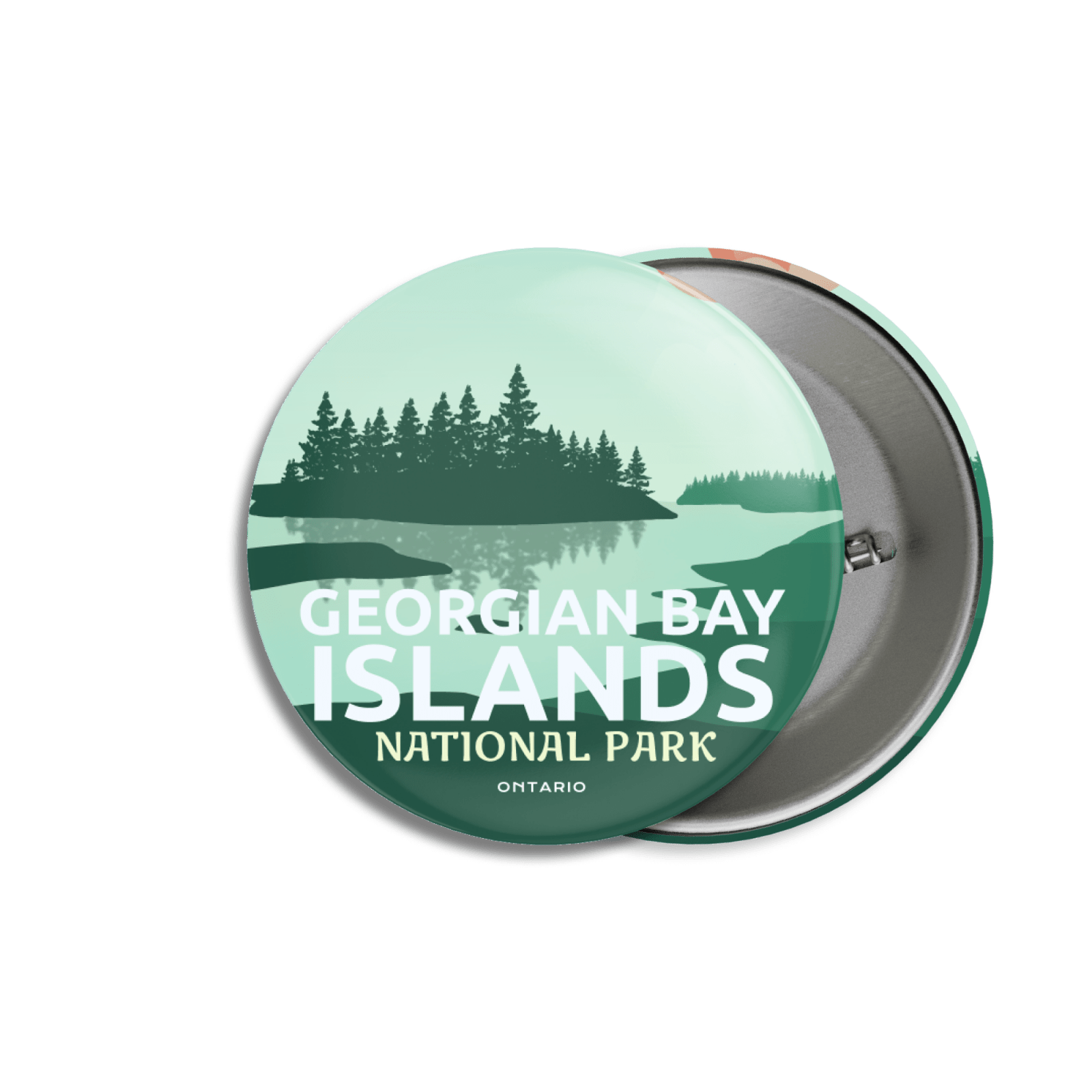 Georgian Bay Islands National Park of Canada Pinback Button, Canada Parks