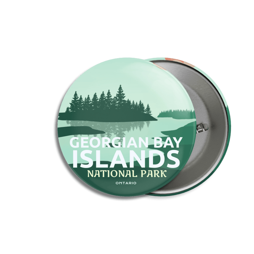 Georgian Bay Islands National Park of Canada Pinback Button, Canada Parks