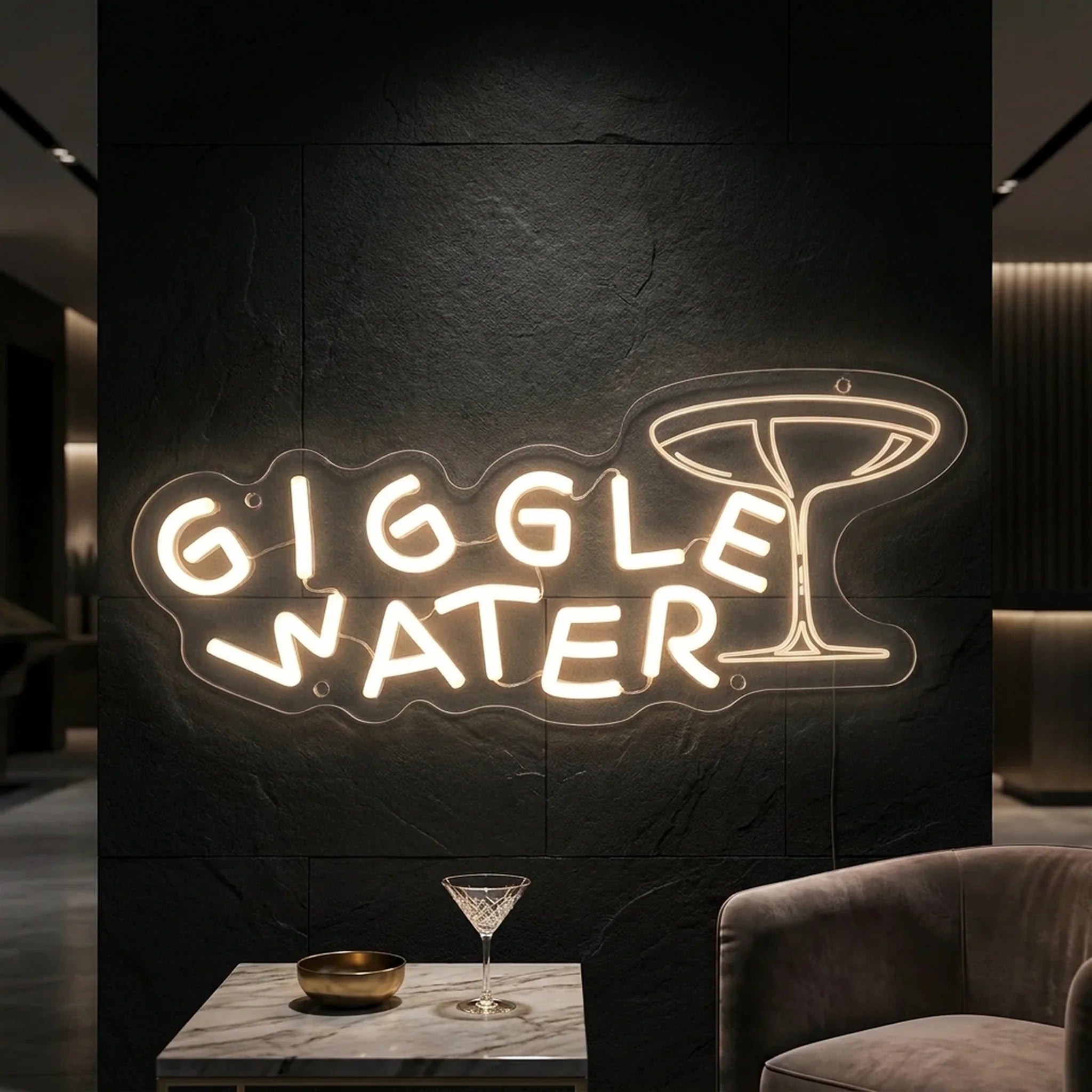 Giggle Water Neon Sign