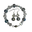 Bracelet et boucle d'oreille Cynthia neige