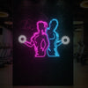 Girl & Guy Lifters Neon Sign